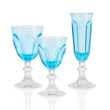 Mario Luca Giusti Dolce Vita acrylic glasses, turquoise