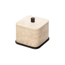 Giobagnara Polo box, bronze & travertine, large