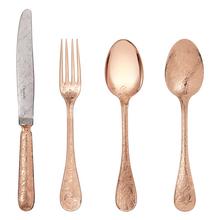 Christofle Jardin d'Eden cutlery, silverplated & rose gold plated