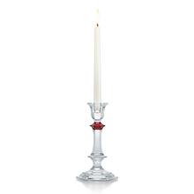 Baccarat Kerzenständer Harcourt mit rotem Knauf