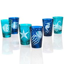 Artel Sea Life glasses, blue tones