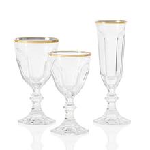 Mario Luca Giusti Dolce Vita acrylic glasses, clear with gold rim