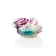 Daum Rose Passion small bowl, l 13,5 cm, green-rose