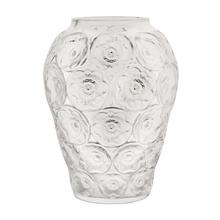 Lalique Anemones vase, h 33 cm, clear