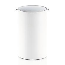 Decor Walther Stone bathroom bin with revolving cover, white