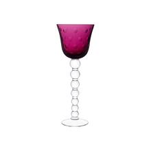 Saint-Louis Bubbles hock glass, amethyst