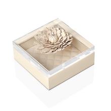 Riviere Lederbox Dahlia, elfenbein