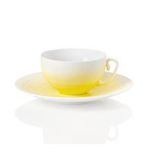 J.L Coquet Hémisphère Jaune Mimosa Teetasse mit Unterteller