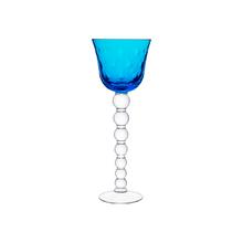 Saint-Louis Bubbles hock glass, sky blue