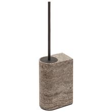 Giobagnara Toilettenbürstenhalter Nobble, Bronze & Travertin Titanium