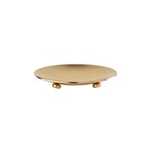 Cristal et Bronze Boule oval soap dish, gold