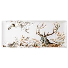 Gien Sologne rectangular cake platter Stag