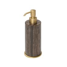 Giobagnara Positano soap dispenser, brass & Eramosa Brown