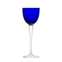 Saint-Louis Amadeus hock glass, dark blue