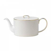 Wedgwood Gio Gold teapot, white