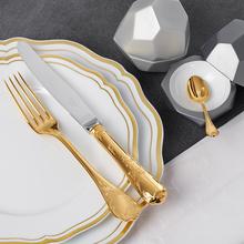 Christofle Marly cutlery, silverplated, gilded