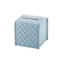 Riviere Vanity tissue box cover, square, azure