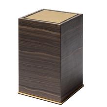 Giobagnara Positano bathroom bin, brass & Eramosa Brown