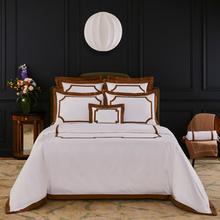 Yves Delorme Haussman bed linen, camel