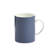 Wedgwood Gio Pinstripe Blue Henkelbecher
