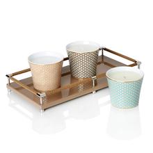 Raynaud Trésor candle holders with scented candle