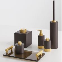 Decor Walther Club Gold bathroom accessories, dark metal matt/gold matt