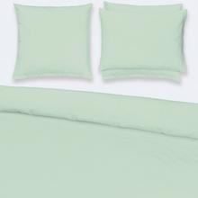 Christian Fischbacher Satin bed linen, pale jade