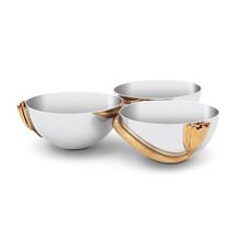 L'Objet Dreier-Schälchen Deco Leaves