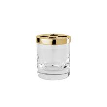Cristal et Bronze Cristallin toothbrush holder, gold