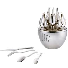 Christofle Mood Easy 24-piece silverplated cutlery set in egg case