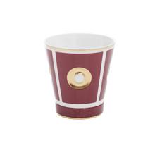 Bernardaud Eolie porcelain cup, red