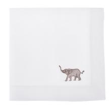 Eri Textiles Africa linen napkin, motif elefant