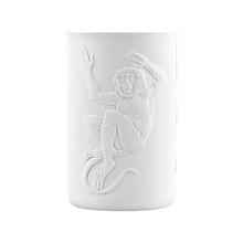 Fürstenberg Touché Becher groß, Relief Affe