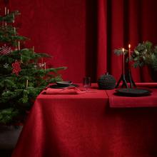 Leitner Friuli table linen, carmine red