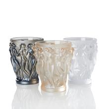 Lalique Bacchantes vases, h 15 cm