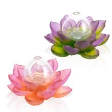 Daum Jardin de Lotus bud vases
