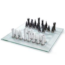 Lladró Glass chess board with pieces