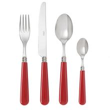 Capdeco Cambridge cutlery, cardinal red