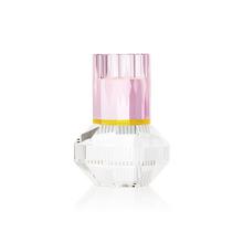 Reflections Copenhagen Chicago tea light holder, pink/clear