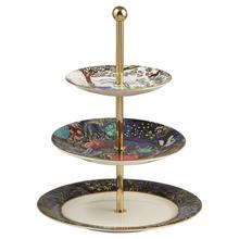 Gien Le Jardin du Palais three tier cake stand