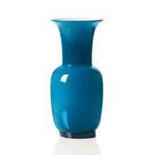 Venini Opalino vases, dark blue