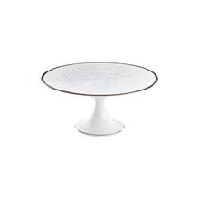 Raynaud Italian Renaissance White with platinum rim petits fours stand, small