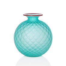 Venini Monofiori Balloton vases, mint green sabbiato