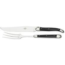 Forge de Laguiole Tranchierbesteck Horn, Hochglanz poliert