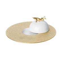 Bernardaud Ecume Gold caviar bowl