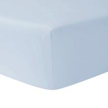 Christian Fischbacher Satin fitted sheets, sky blue
