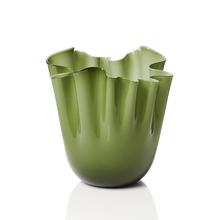 Venini Fazzoletti Opalino vases, apple green