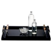 Arcahorn Isacco lacquered trays, black