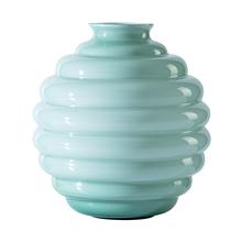 Venini Deco vase, h 29 cm, turquoise