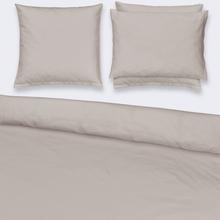 Christian Fischbacher Satin bed linen, pebble